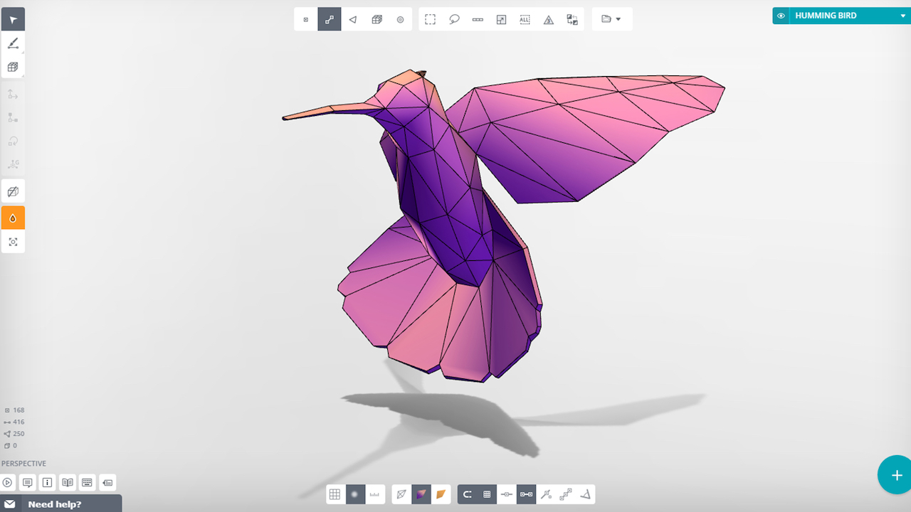  The Vectary 3D modeling interface 