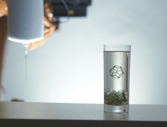  A 3D structure inside a drink by Print a Drink 