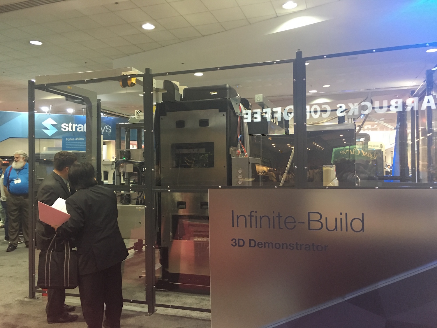  Stratasys' Infinite Build 3D demonstrator at IMTS 