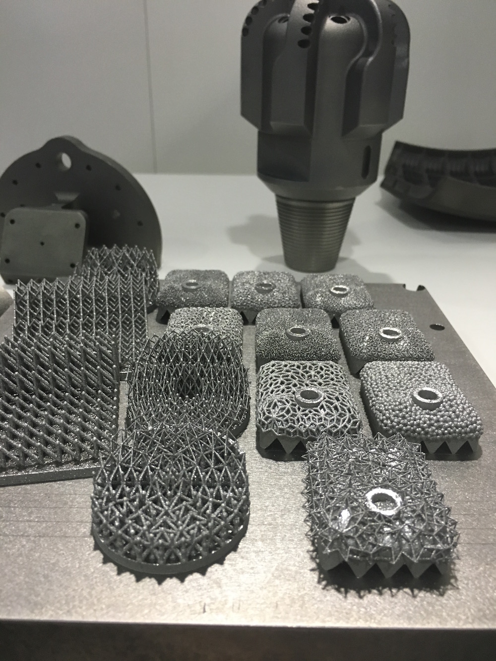  Sample metal parts produced by 3D Systems 