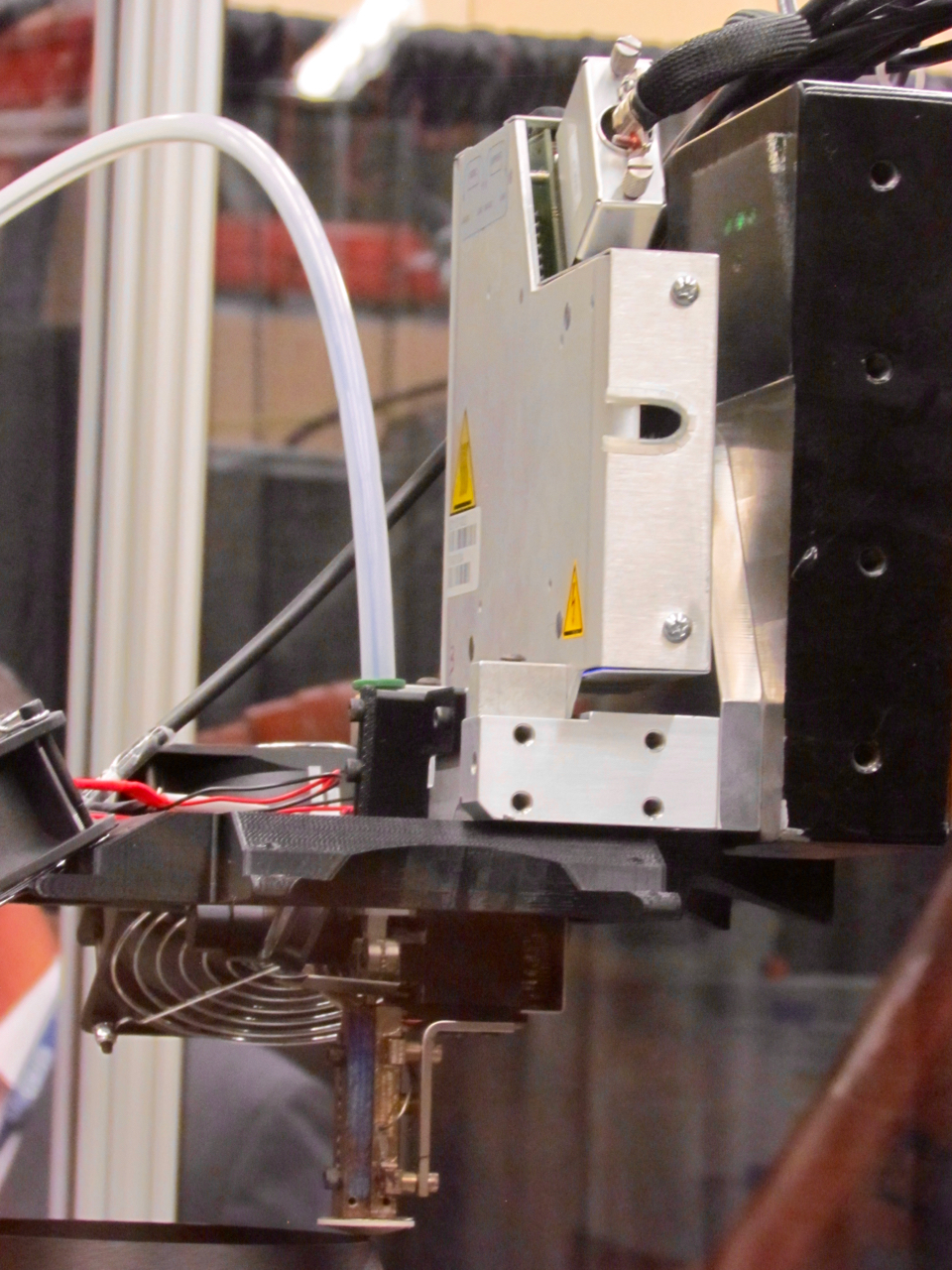  The extruder on the Stratasys Robotic Composite 3D Demonstrator 