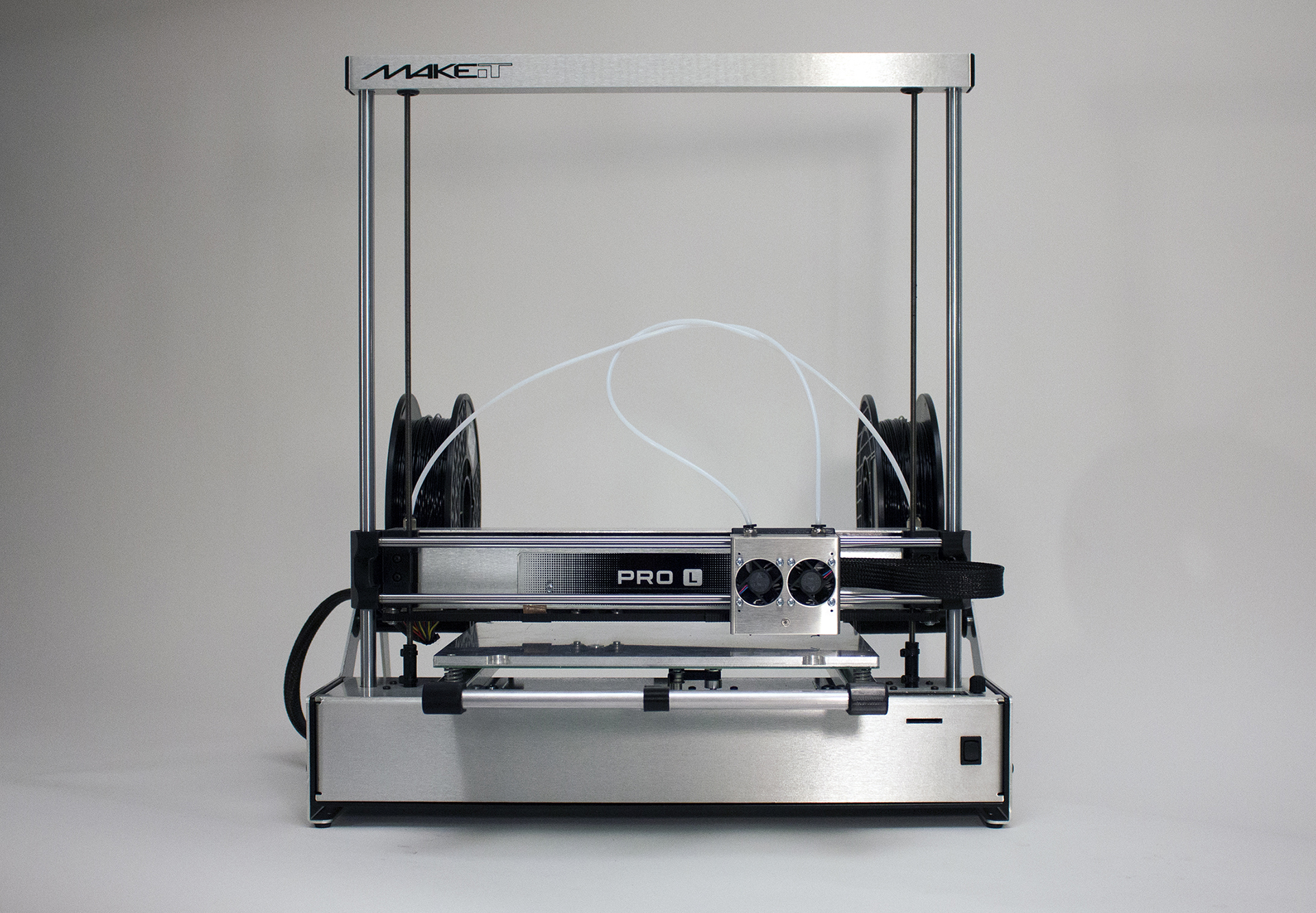  The shiny new MAKEit Pro-L desktop 3D printer. Yep, shiny! 