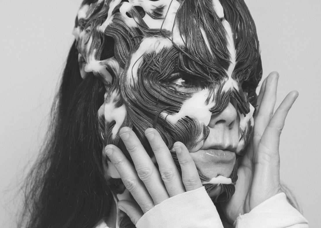  A specialized 3D printed mask worn by Björk 
