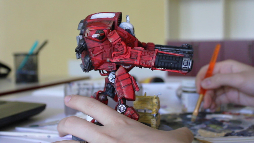  Painting a 3D printed Mechwarrior 