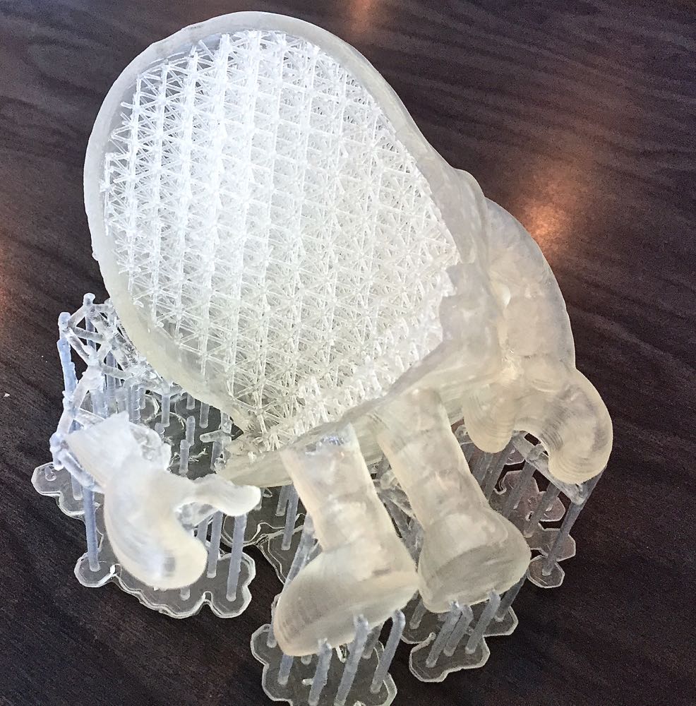  A high resolution print made on a resin-based 3D printer 
