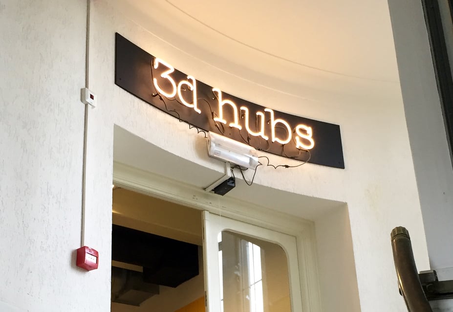  The entrance to 3D Hubs' Amsterdam HQ 