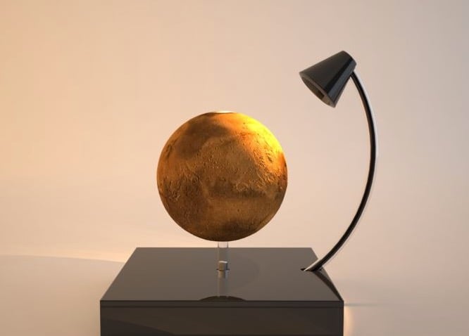  A 3D printed replica of the planet Mars 