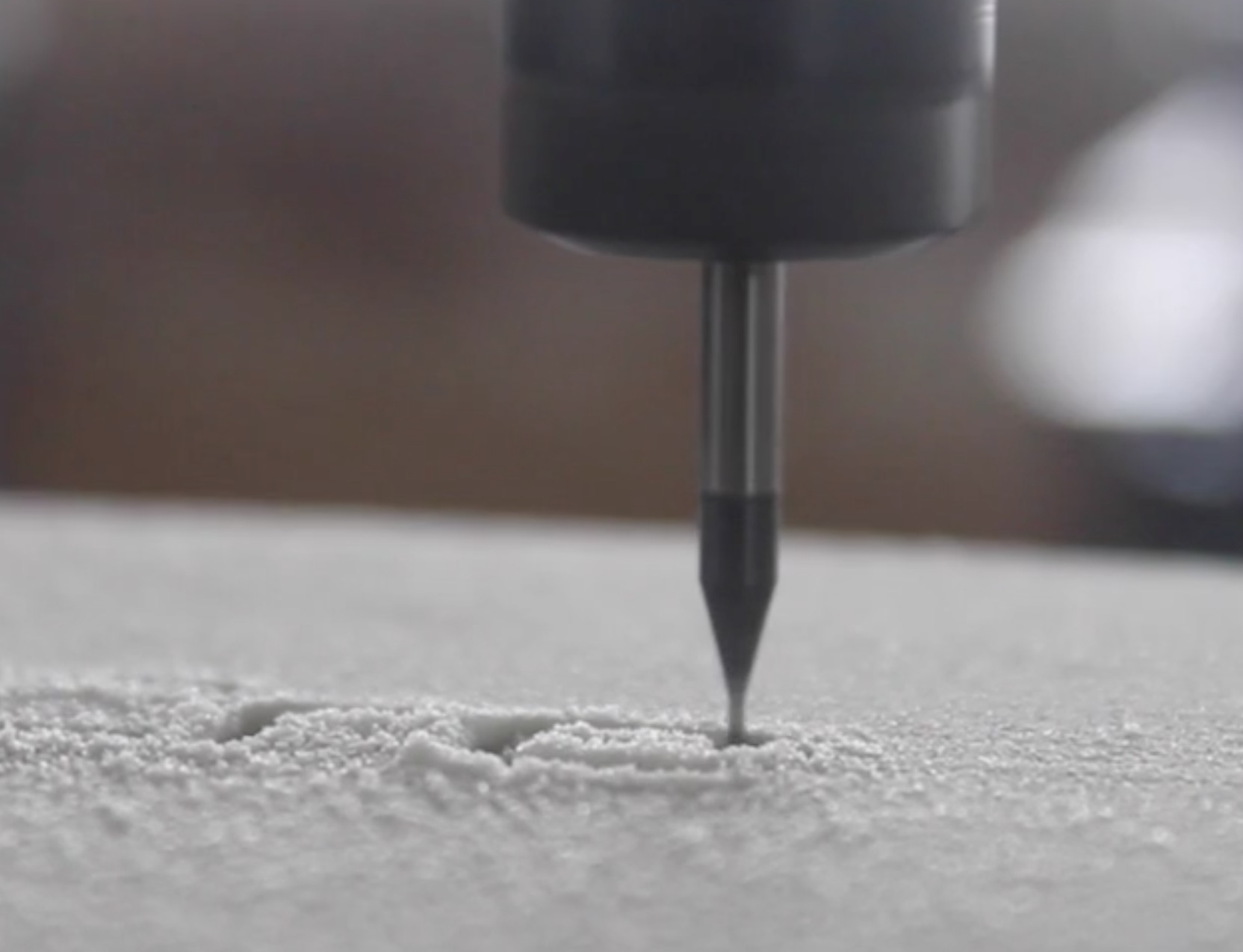  The Versa3D's milling tool in action 