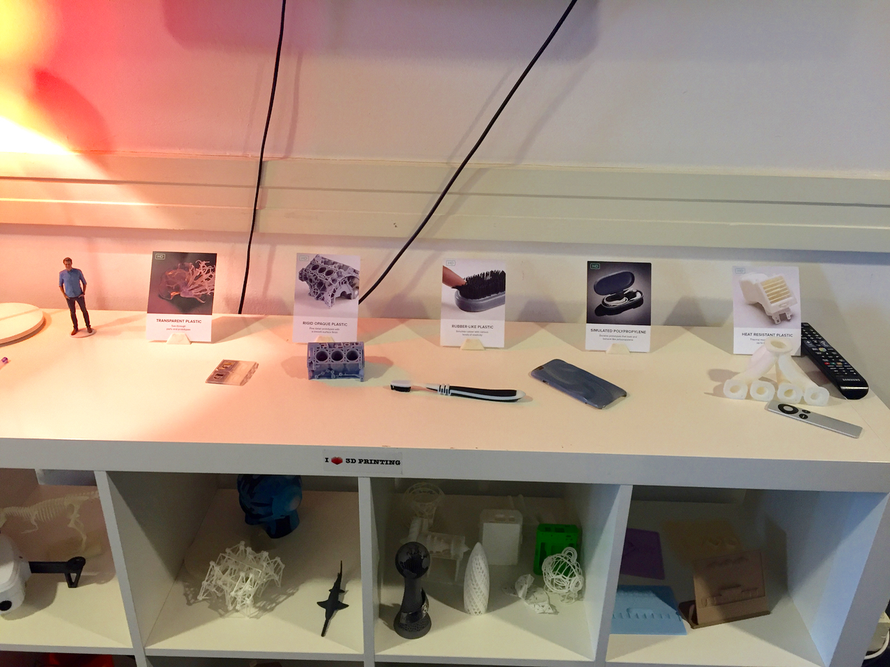  Samples from 3D Hubs' printer network to show visitors their broad capabilities 