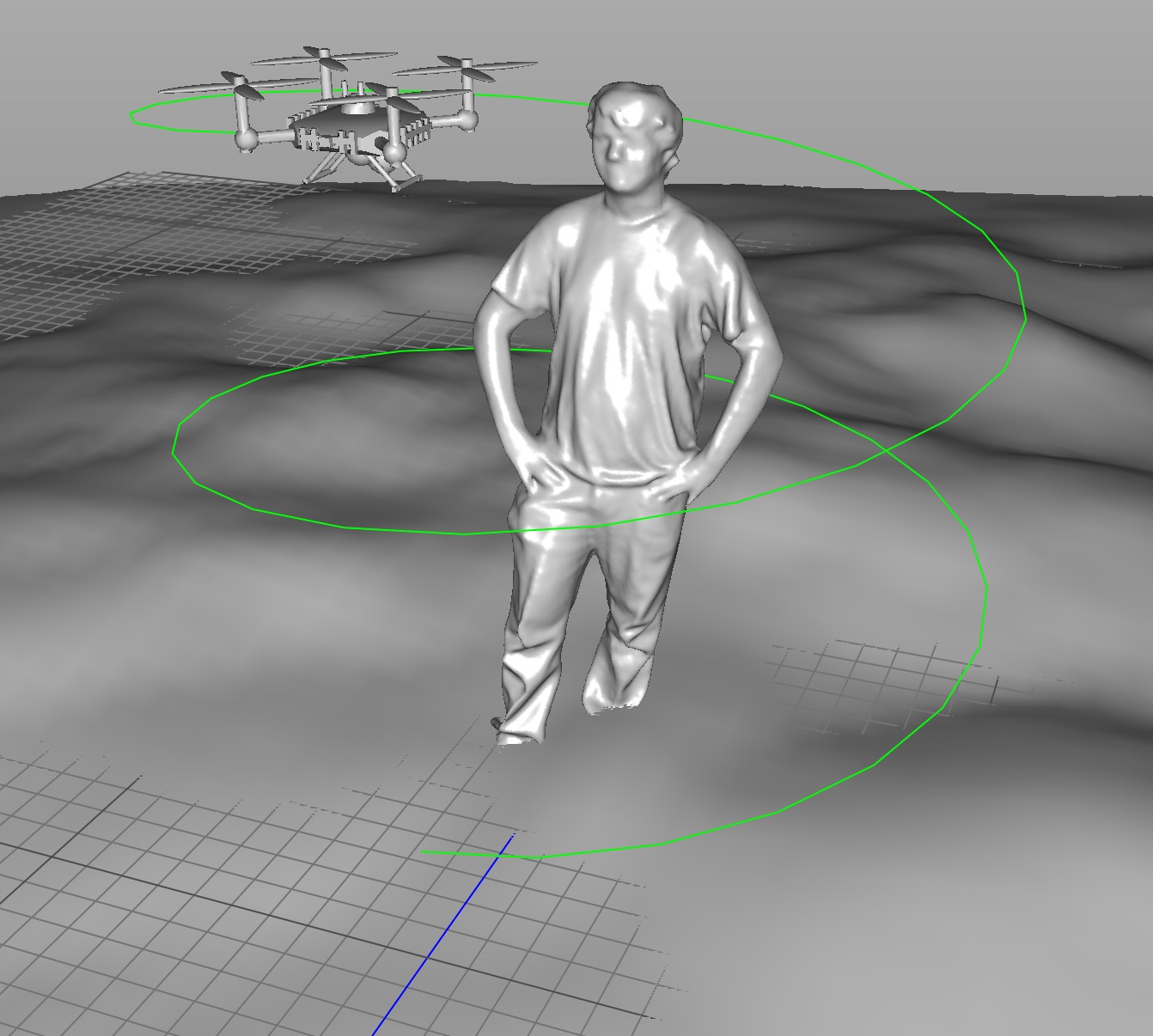  Could a drone perform a 3D scan on a human subject?  