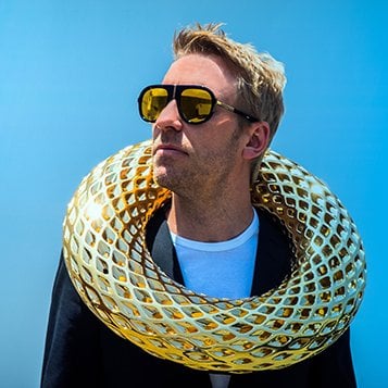  Janne Kyttanen wearing one of his 3D printed works 