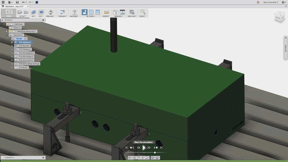  Removing material from a 3D model in Fusion 360 