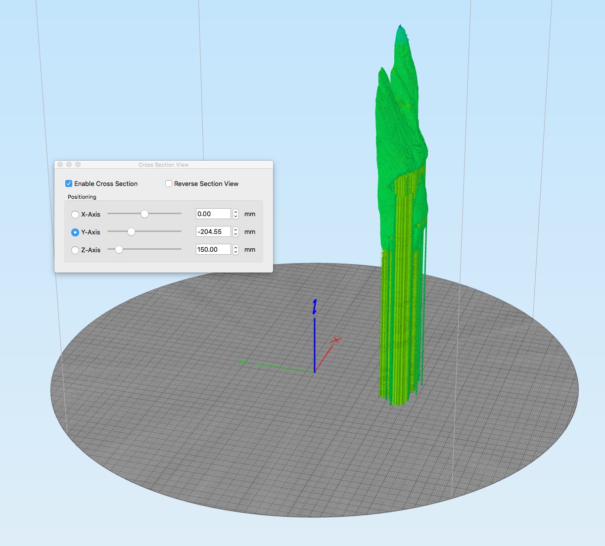  Simplify3D's new cross section tool 