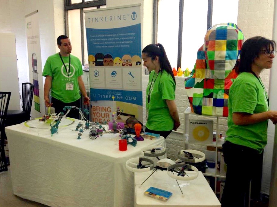  Tinkerine exhibiting their products 