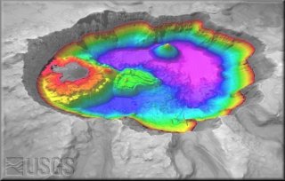  Bathymetric survey data of Oregon's Crater Lake bottom 