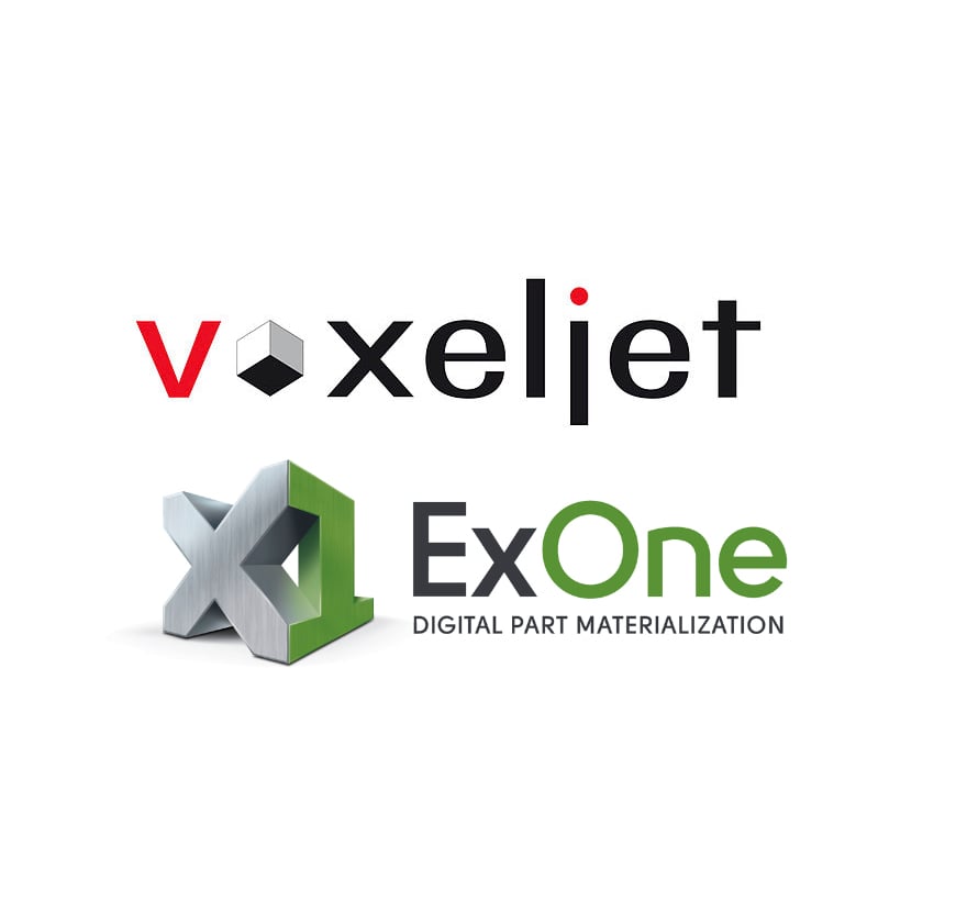  VoxelJet and ExOne logos 