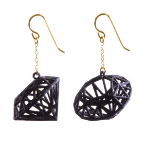  Summer Powell's 3D printed earrings 