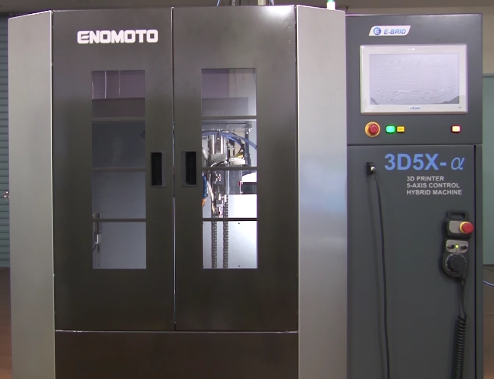  The experimental ENOMOTO hybrid CNC / 3D printer, the 3D5X-a 