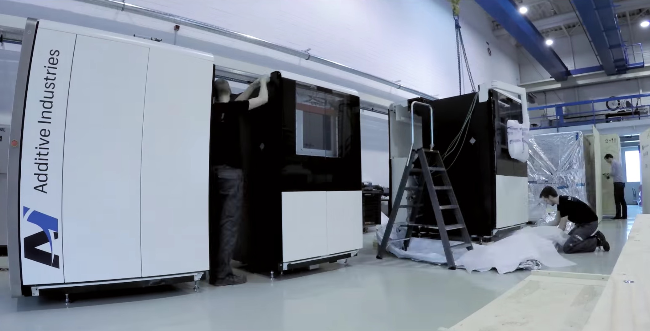  Additive Industries' MetalFAB1 uncrated, but not yet assembled 