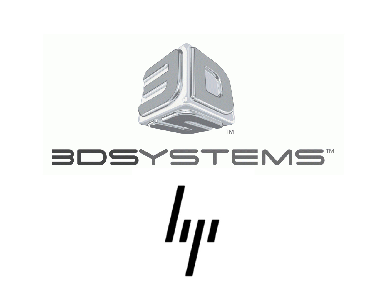  HP and 3D Systems logos 