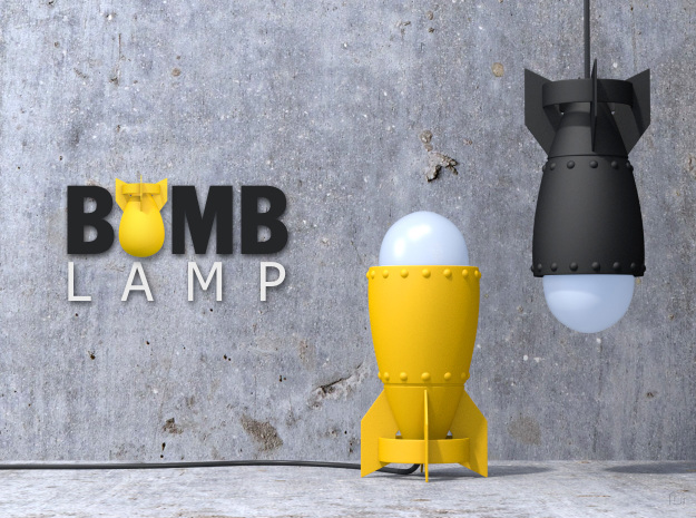 maskine Site line Leopard Design of the Week: Bomb Lamp « Fabbaloo