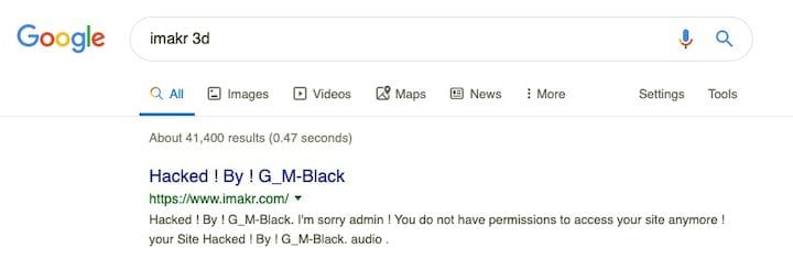 iMakr Hacked!