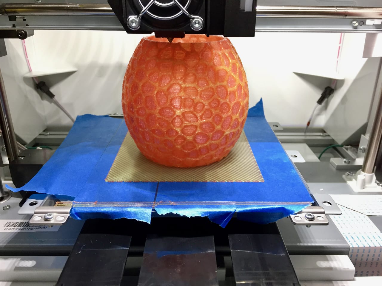  A long 26 hour dual-material 3D print that succeeded on the da Vinci Jr. 2.0 Mix 