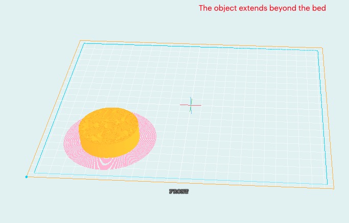  A print is clearly on the bed in the cloud slicer for the Kodak Portrait 3D printer [Source: Fabbaloo] 