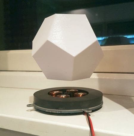  Testing the magnetic levitation module [Source: Instructables] 