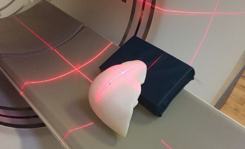 3D Printed Liver Phantom in MRI scanner [Source:  3D LifePrints ] 
