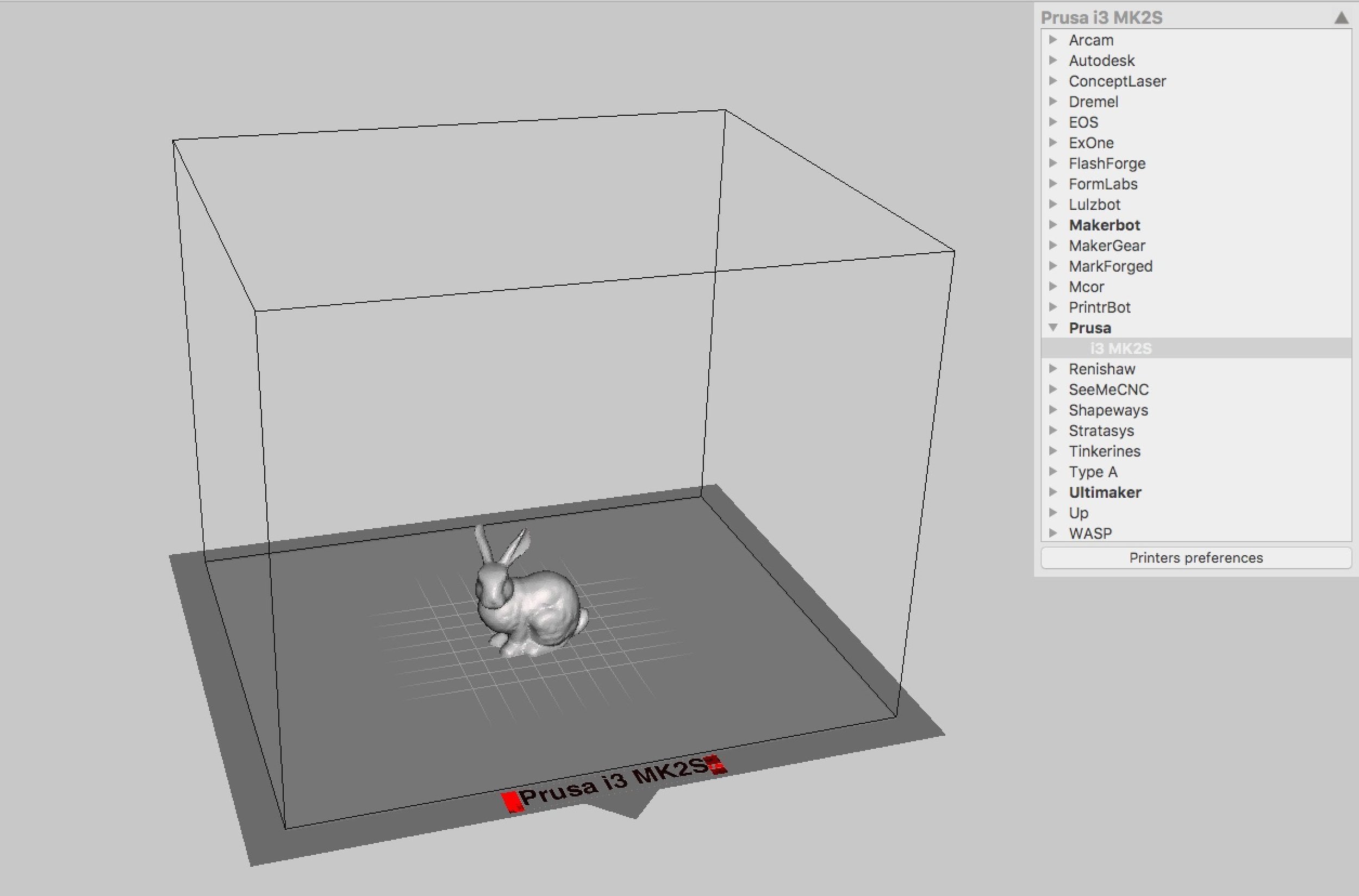 Adding a custom 3D printer to Meshmixer 