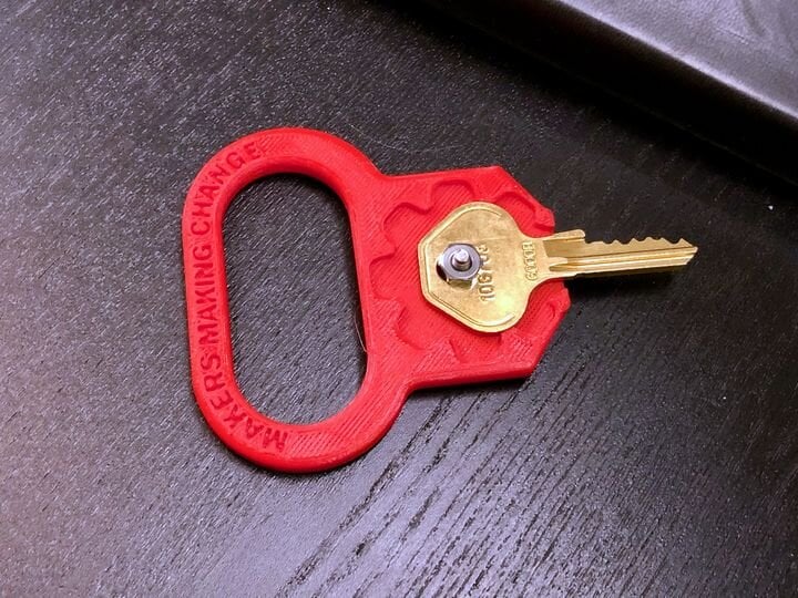  A 3D printed key-turning aid [Source: Fabbaloo] 