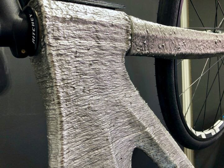  Detail of the metal 3D printed bicycle by MX3D [Source: Fabbaloo] 