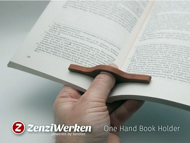  The One Hand Book Holder [Source: Thingiverse] 