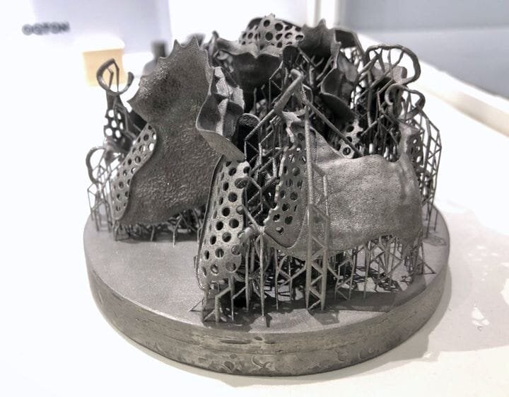  A highly complex and optimized metal 3D print prepared by Oqton [Source: Fabbaloo] 