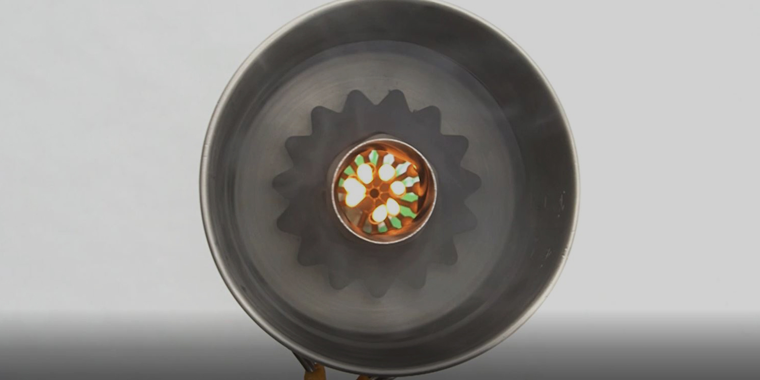  Top view of the 3D printed metal PeakBoil kettle [Source: ETH Zurich] 
