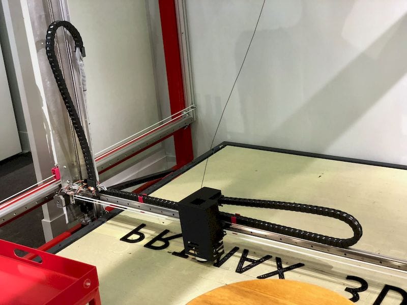  The large-format Primax3D printer in operation 