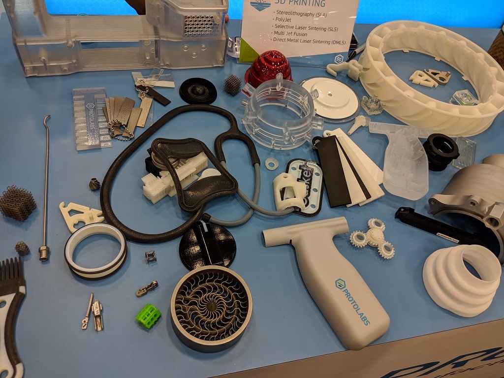  Parts created with a variety of 3D printing technologies [Image: Fabbaloo] 