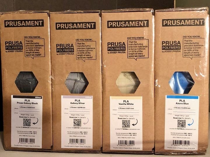  Prusament 3D printer filament tracks each and every spool’s quality in a database accessible via a QR code [Source: Fabbaloo] 