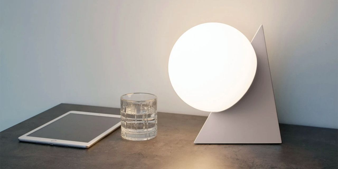  The PyraSphere Table Light resembles a quality consumer product made with traditional fabrication processes. (Image courtesy of Gantri.) 