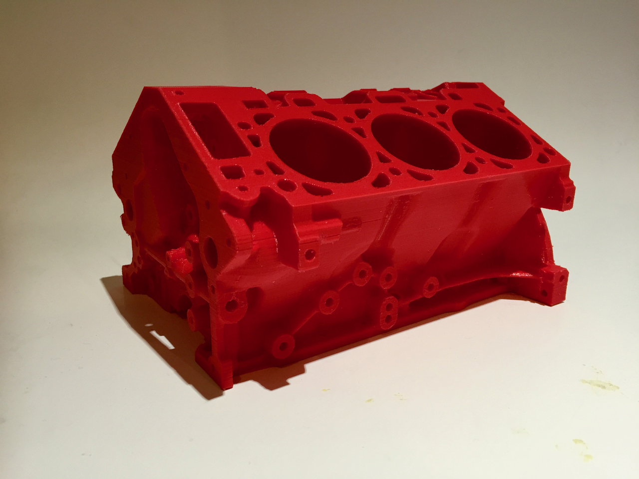  An enormous engine block print made on the MakerBot Replicator+ 
