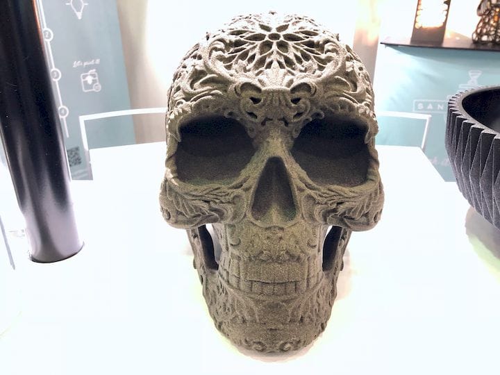  A 3D printed skull by Sandhelden [Source: Fabbaloo] 
