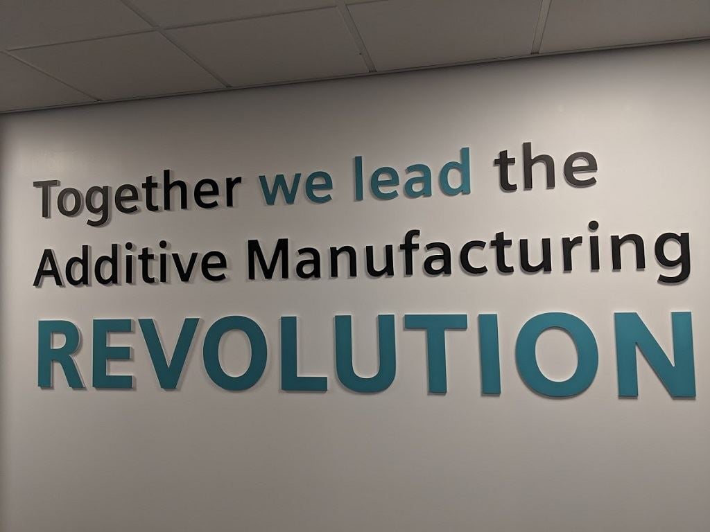   Materials Solutions’ UK facility  highlights an important leadership message for Siemens [Image: Sarah Goehrke/Fabbaloo] 