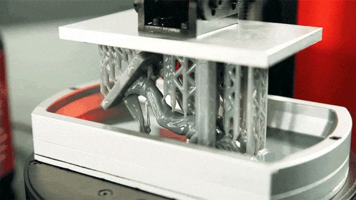  The new SparkMaker SLA 3D printer in action [Source: WOW!] 