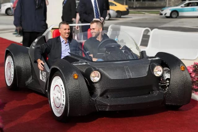 The 3D-printed Strati concept car from Local Motors. (Image courtesy of Volim Photo.) 