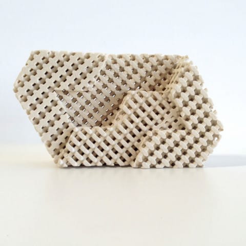  A fancy ceramic brick produced with Tethon 3D resin, but could this be made of metal in the future? [Source: Tethon 3D] 