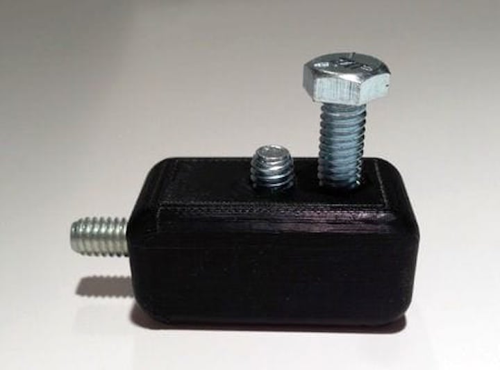  Embedding nuts and bolts in 3D prints [Source: Fabbaloo] 