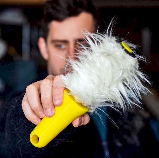  The FurRoller lets you distribute fur on your clothes to pretend you own a pet [Source: Matt Benedetto] 