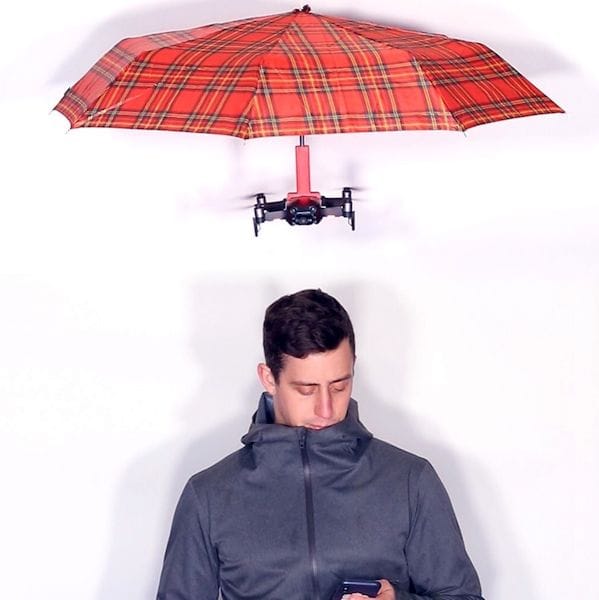  The HoverBrella follows you automatically and keeps you dry [Source: Matt Benedetto] 