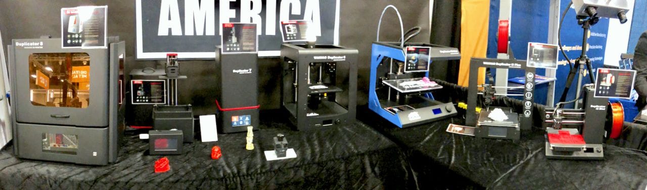  Wanaho's current line of desktop 3D printers [Source: Fabbaloo] 